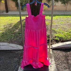 Express Vibrant Pink Maxi Dress